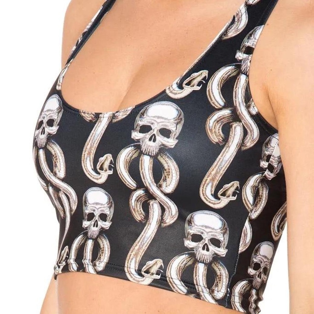 BlackMilk x Harry Potter RARE Limited Edition Dark Mark Reversible Crop Top – Lg